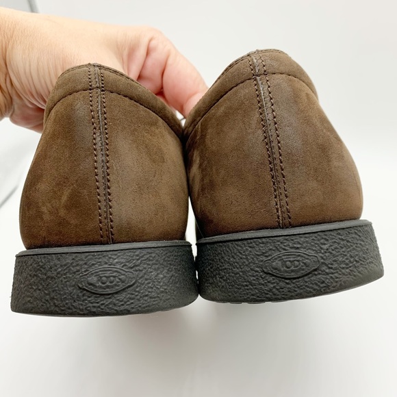 Men’s Auth Tod’s Derby Oxford Lace Up Brown Suede Lace Up Shoes Size 8 - Picture 10 of 15